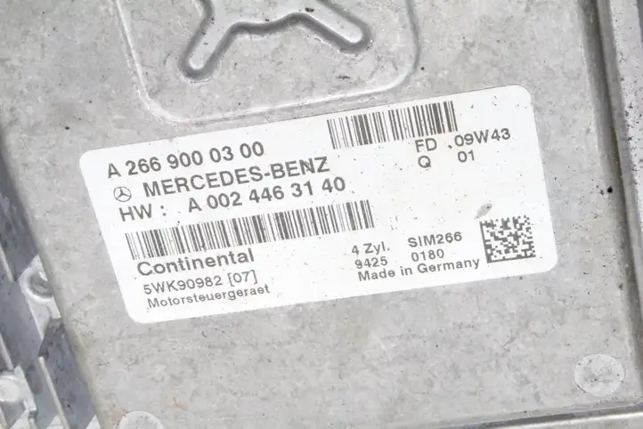 Mercedes-Benz A W169 (2004 - 2012) 2669000300 Блок управления двигателем (ЭБУ) — фото 2