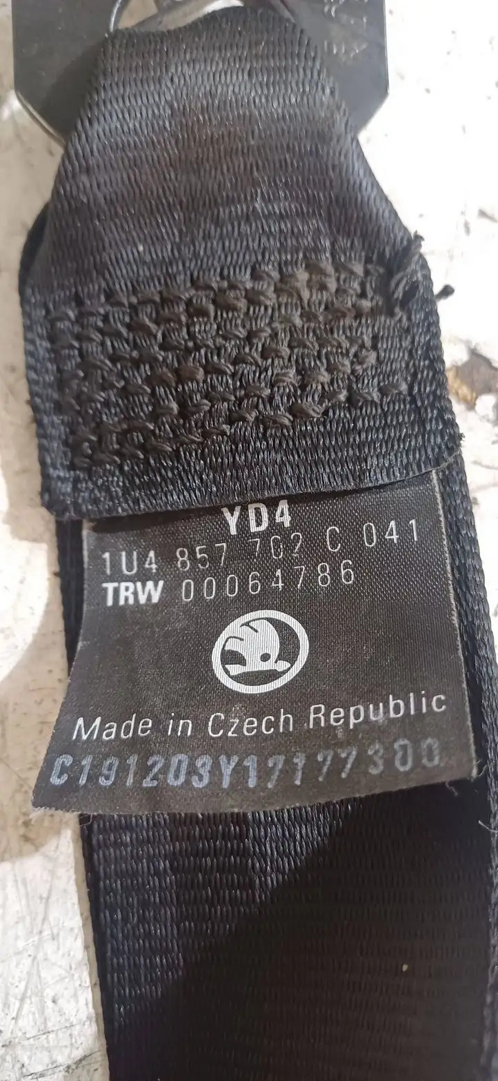 Skoda Octavia Mk1 (1U) (1996 - 2004) 1H4857702C Передний ремень безопасности — фото 2