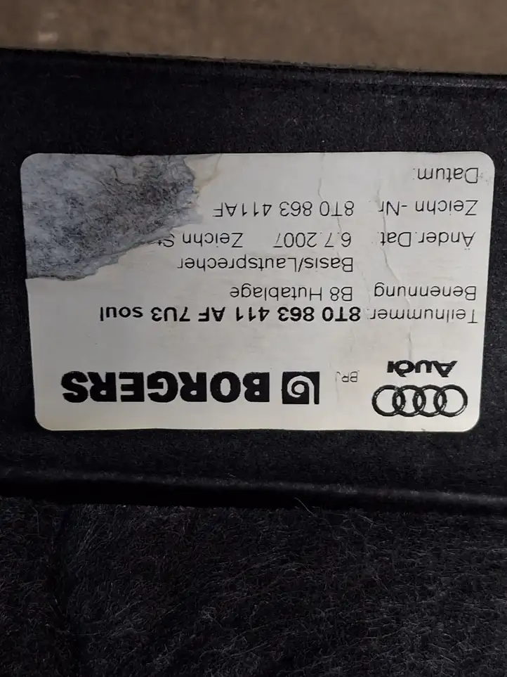Audi A5 8T 8F (2007 - 2011) 8T0863411 Задний подоконник — фото 6