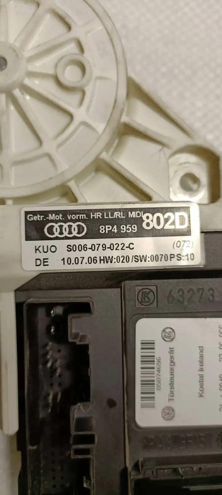 Audi A3/S3 8P (2004 - 2008) 8P4959802D Стеклоподъемник задней двери — фото 4