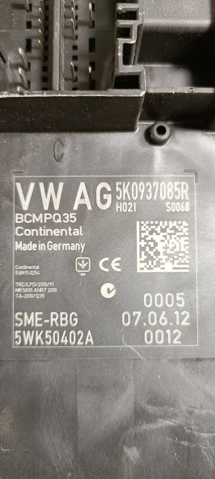 Volkswagen Caddy (2010 - 2015) 5K0937085R Модуль комфорта — фото 3