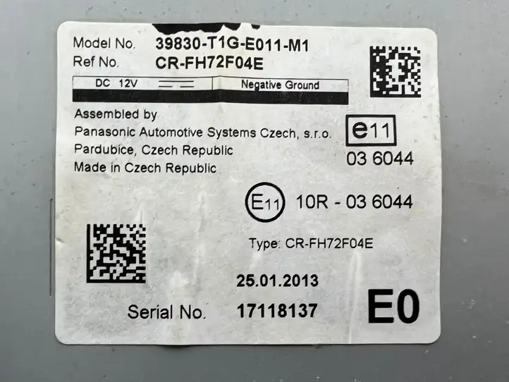 Honda CR-V (2012 - 2016) 39830T1GE011M1 Прочие блоки управления — фото 2