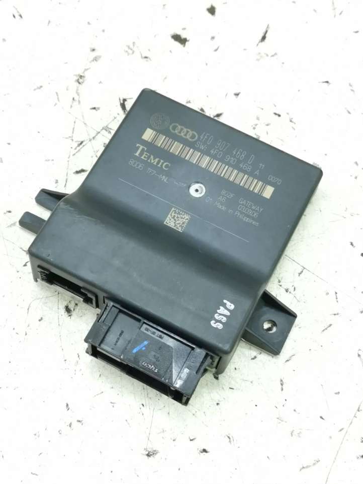 4E0907468D Audi A6 S6 C6 4F Gateway valdymo modulis