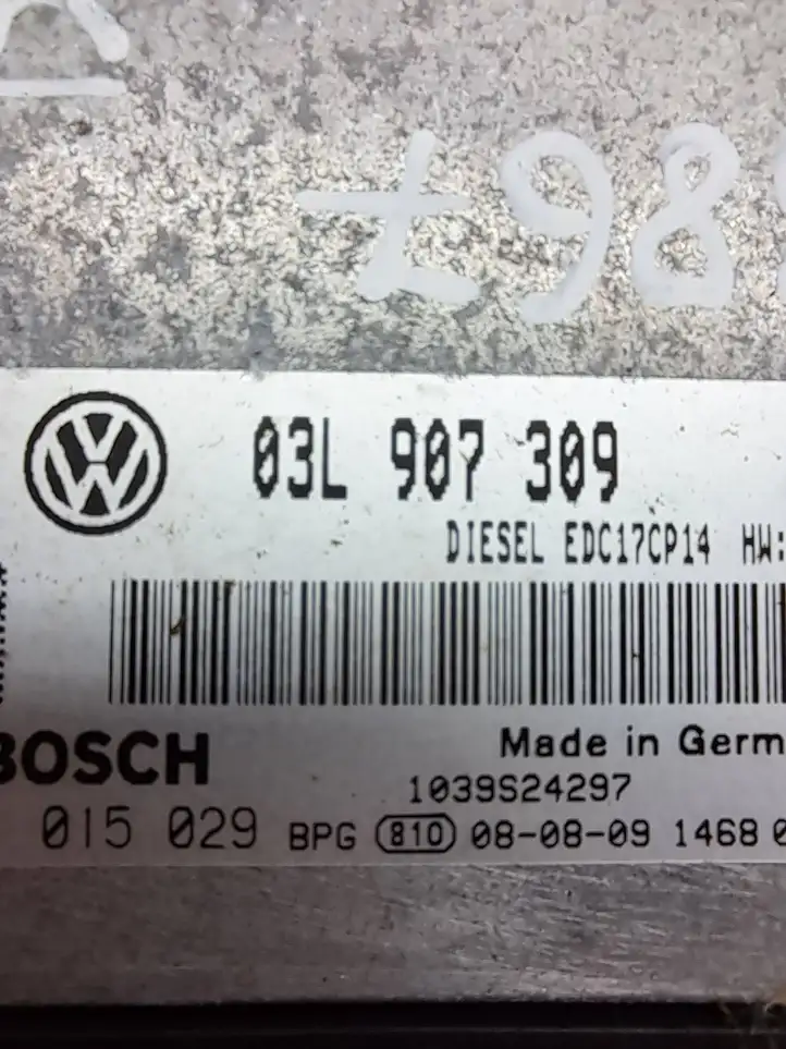 Volkswagen PASSAT B6 (2005 - 2010) 03L907309 Блок управления двигателем (ЭБУ) — фото 3