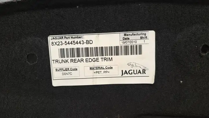 Jaguar XF X250 (2007 - 2015) 8X235445443BD Прочая отделка багажника — фото 8