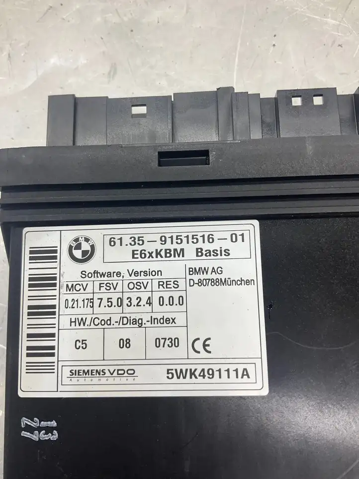 BMW 5 E60 E61 (2004 - 2010) 9151516 Модуль комфорта — фото 6