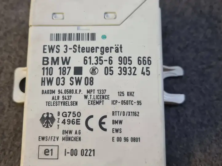 BMW 5 E39 (1996 - 2003) 61356905666 Блок иммобилайзера — фото 4