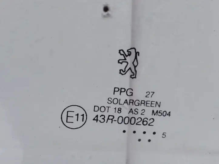 Peugeot 407 (2004 - 2011)   Основное стекло задних дверей