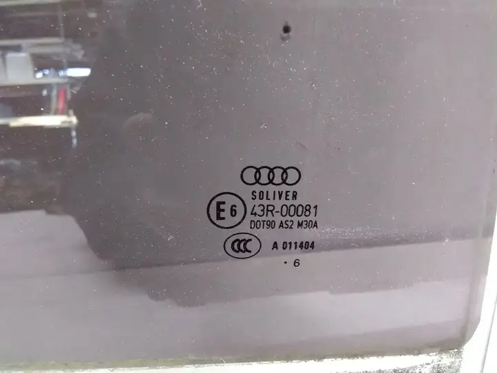 Audi A6 S6 C6 4F (2004 - 2008) Стекло задней двери — фото 2