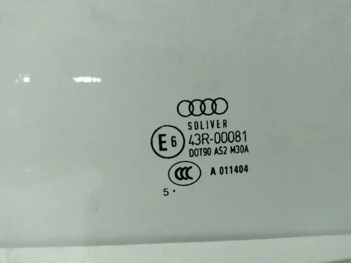 Audi A6 S6 C6 4F (2004 - 2008) Стекло задней двери — фото 2