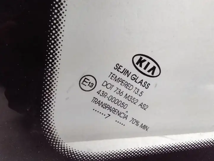 Kia Ceed (2006 - 2010) Заднее боковое стекло — фото 4