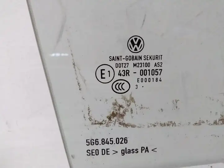 Volkswagen Golf VII (2013 - 2019) 5G6845026 Стекло задней двери — фото 2