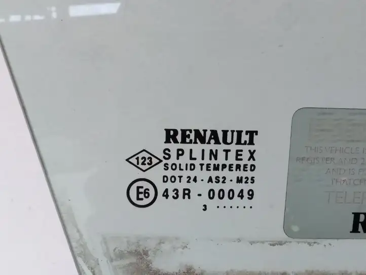 Renault Scenic II - Grand scenic II (2003 - 2006) Стекло передней двери — фото 2