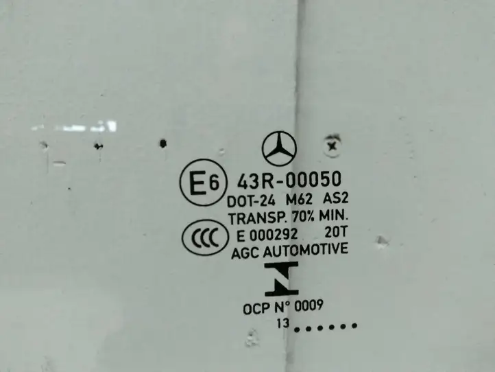 Mercedes-Benz E W212 (2009 - 2016) Стекло передней двери — фото 2