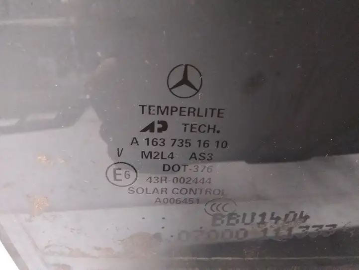 Mercedes-Benz ML W163 (1997 - 2005) A1637351610 Стекло задней двери — фото 2