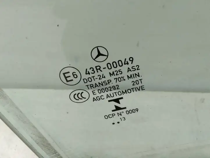 Mercedes-Benz E W212 (2009 - 2016) Стекло задней двери — фото 2