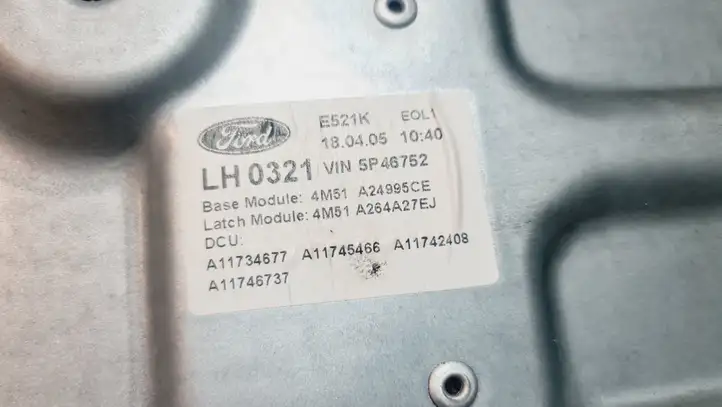 Ford Focus (2005 - 2008) 4M51A24995CE Механический стеклоподъемник задней двери — фото 2
