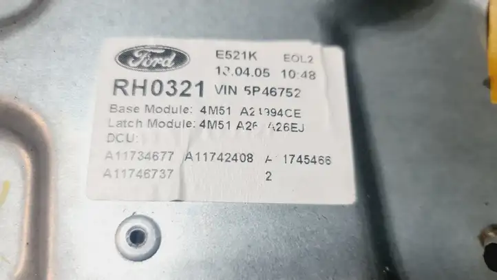 Ford Focus (2005 - 2008) 4M51A24994CE Механический стеклоподъемник задней двери — фото 2