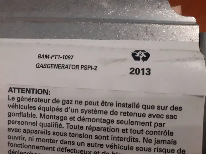 BMW X6 E71 (2008 - 2014) 2406476 Подушка безопасности пассажира — фото 2