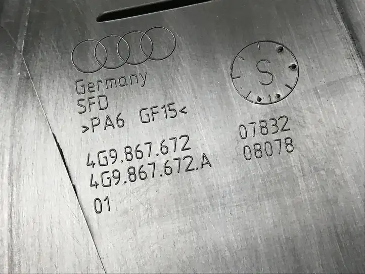 Audi A6 C7 (2011 - 2014) 4G9867672 Рамка дверного стекла задней двери — фото 3