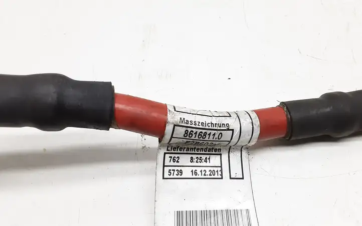 BMW 3 F30 F35 F31 (2012 - 2018) 8616811 Плюсовой провод аккумулятора — фото 3