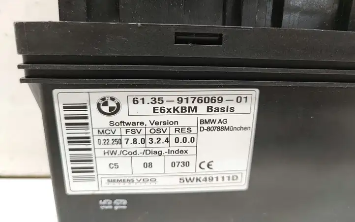 BMW 5 E60 E61 (2004 - 2010) 9176069 Модуль комфорта — фото 3