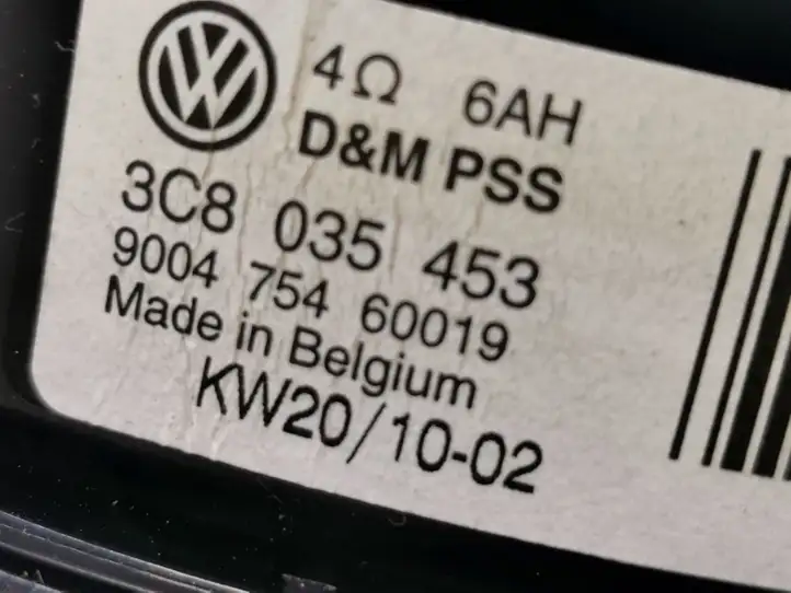Volkswagen PASSAT B6 (2005 - 2010) 3C8035453 Динамики задних дверей — фото 4