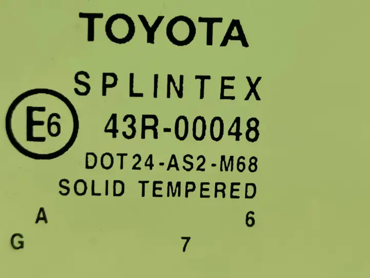 Toyota Avensis T250 (2006 - 2009) Стекло задней двери — фото 2