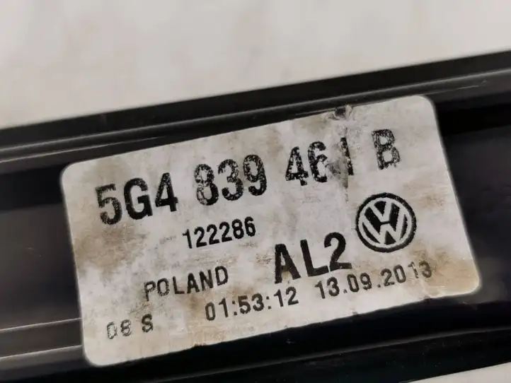 Volkswagen Golf VII (2013 - 2019) 5g4839461b Стеклоподъемник задней двери без мотора — фото 2