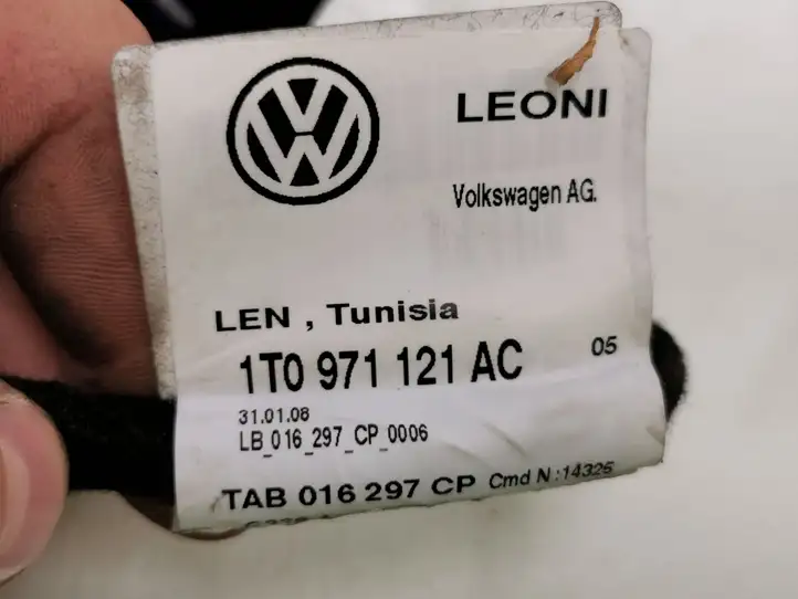 Volkswagen Touran I (2003 - 2010) 1T0971121AC Проводка задней двери — фото 7