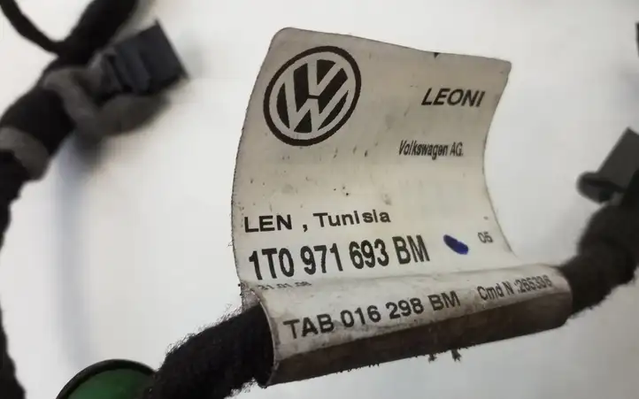 Volkswagen Touran I (2003 - 2010) 1T0971693BM Проводка задней двери — фото 2