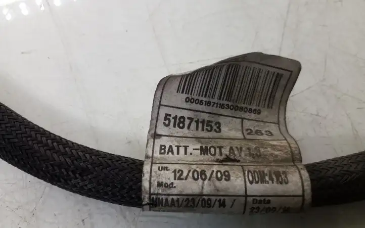 Opel Combo C (2011 - 2017) 51871153 Плюсовой провод аккумулятора — фото 2