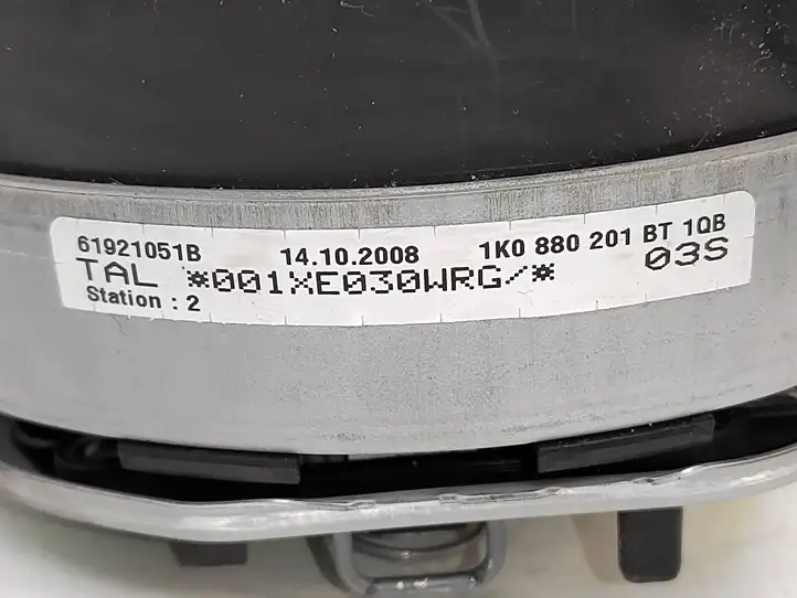 Volkswagen PASSAT B6 (2005 - 2010) 1K0880201BT Подушка безопасности руля — фото 8