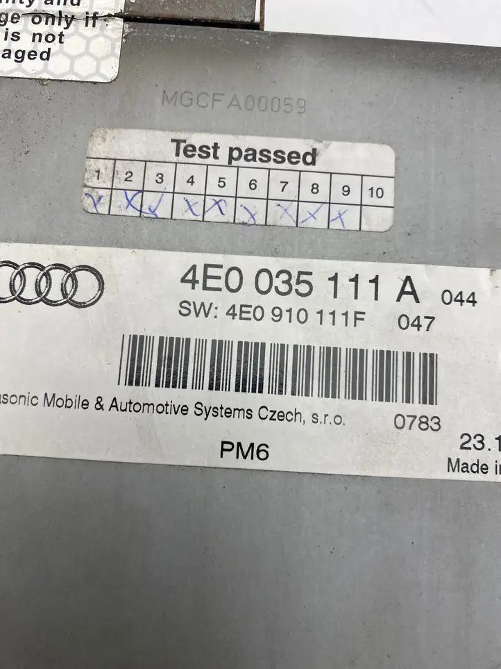 Audi A6 S6 C6 4F (2008 - 2011) 4E0035111A CD/DVD чейнджер — фото 2