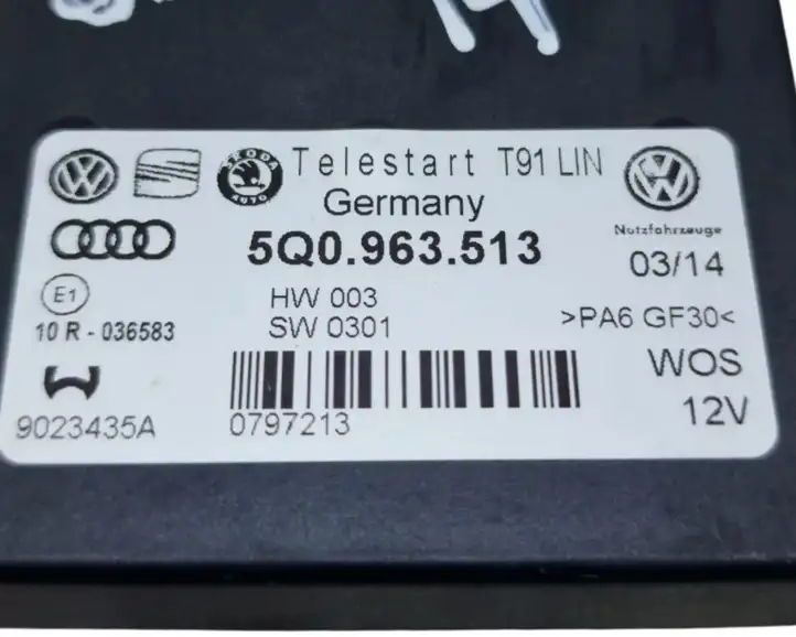 Skoda Octavia Mk3 (5E) (2013 - 2019) 5Q0963513 Прочие блоки управления — фото 6