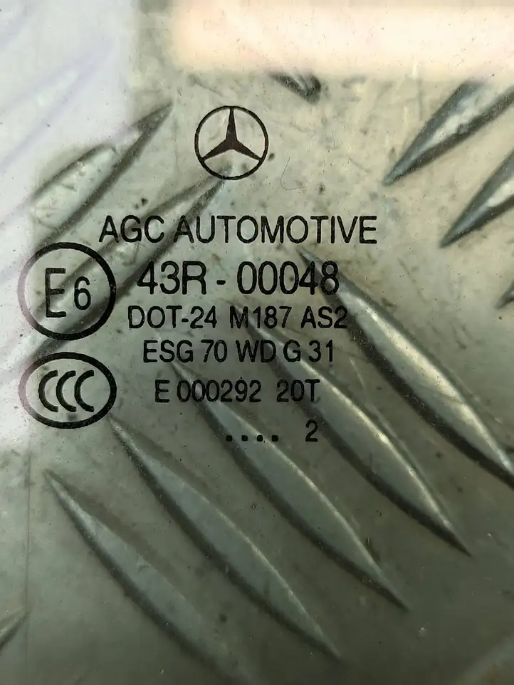 Mercedes-Benz B-class W246 (2011 - 2014) 43R00048 Стекло задней двери — фото 2