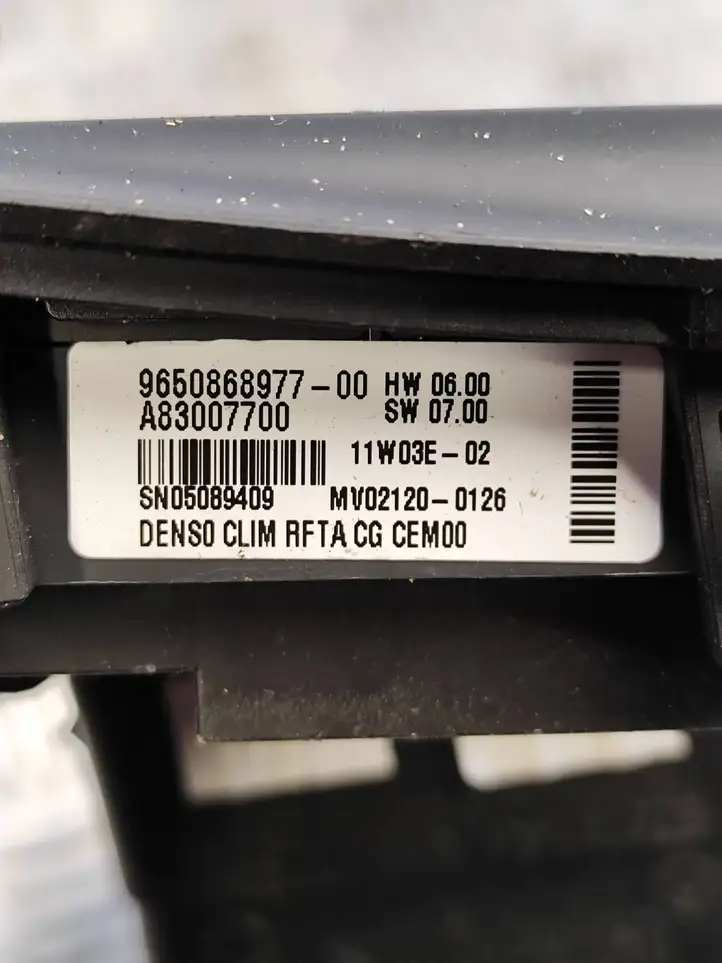 Citroen C4 I Picasso (2006 - 2013) 9650868977 Блок управления климат-контролем — фото 5