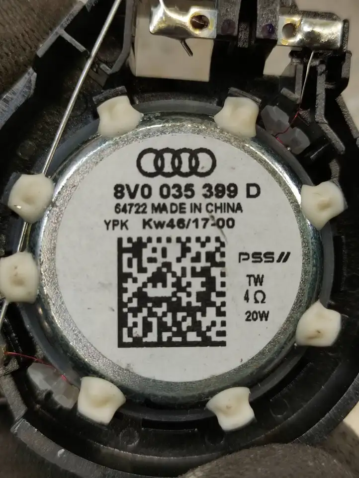Audi A3/S3 8V (2016 - 2020) 8V0035399D Твитер передней двери — фото 6