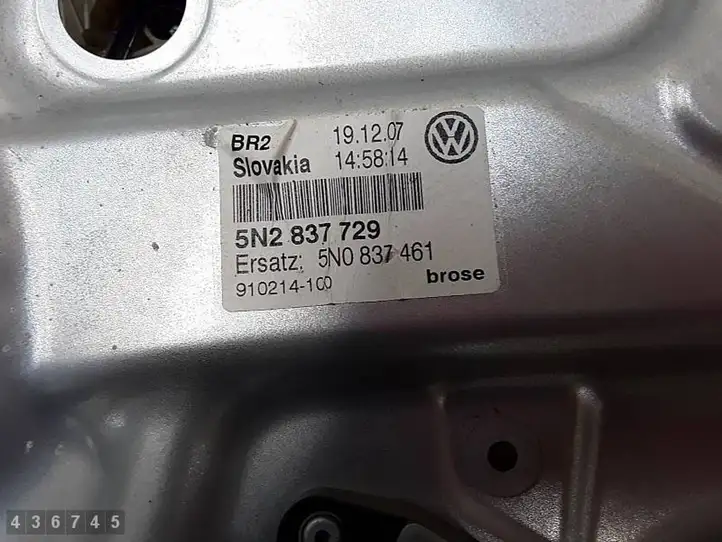 Volkswagen Tiguan (2007 - 2011) 5N0837461 Электростеклоподъемник передний (комплект) — фото 7
