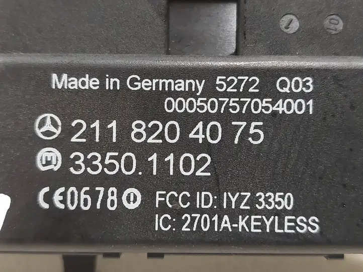 Mercedes-Benz E W211 (2002 - 2009) 2118204075 Блок бесключевого доступа — фото 2