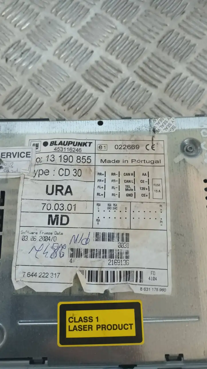 Opel Meriva A (2002 - 2006) 13190855 Магнитола / мультимедийная система — фото 9