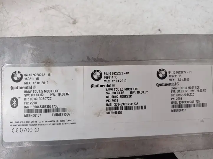 BMW 5 F10 F11 (2009 - 2016) 9228272 Bluetooth модуль — фото 2