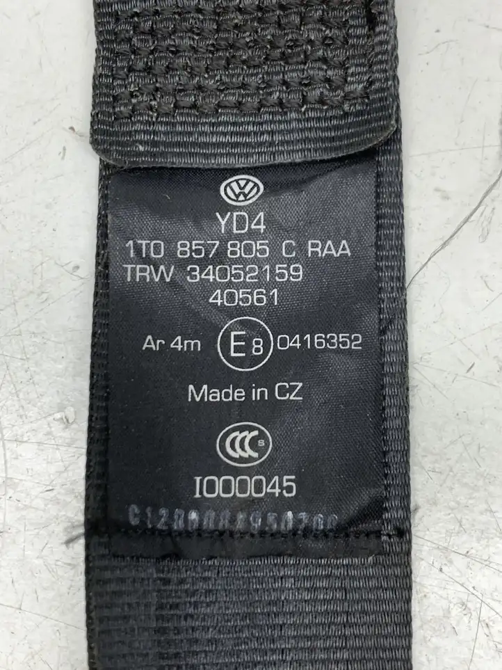 Volkswagen Touran I (2003 - 2010) 1T0857805C Задний ремень безопасности — фото 4