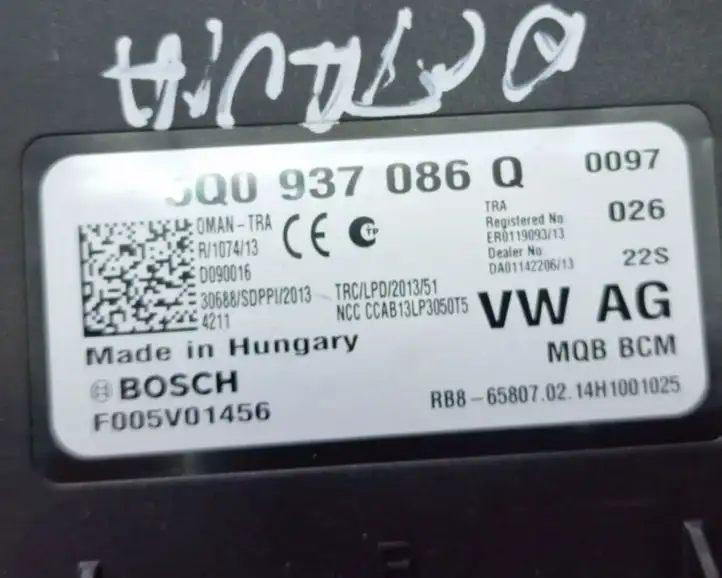 Skoda Octavia Mk3 (5E) (2013 - 2019) 5Q0937086Q Модуль комфорта — фото 5