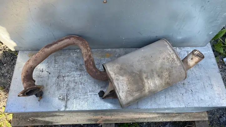 Toyota Avensis T250 (2006 - 2009) Задняя часть глушителя — фото 6