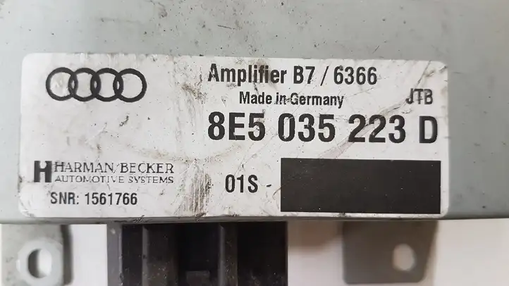Audi A4 S4 B7 8E 8H (2004 - 2009) 1561766 Усилитель звука — фото 2
