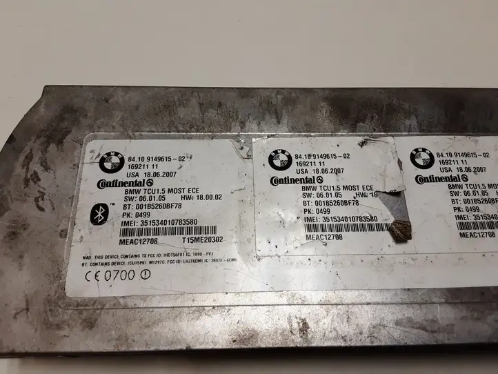 BMW X5 E70 (2006 - 2013) 9149615 Bluetooth модуль — фото 2