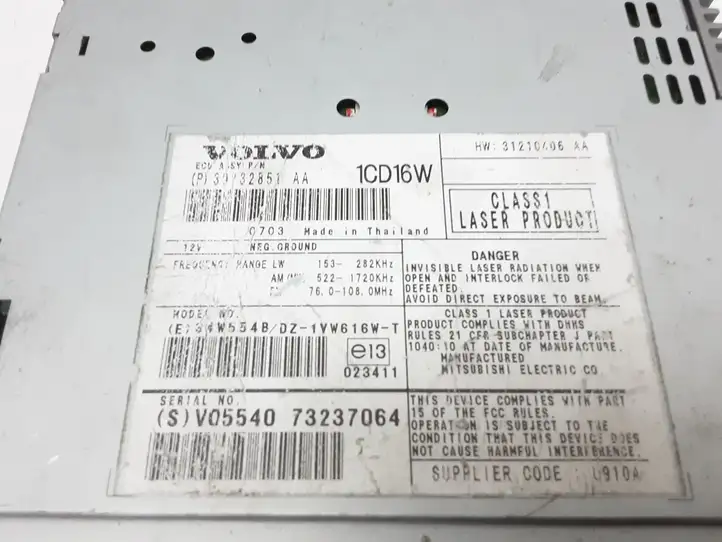 Volvo V50 (2004 - 2008) 30732851 Магнитола / мультимедийная система — фото 2