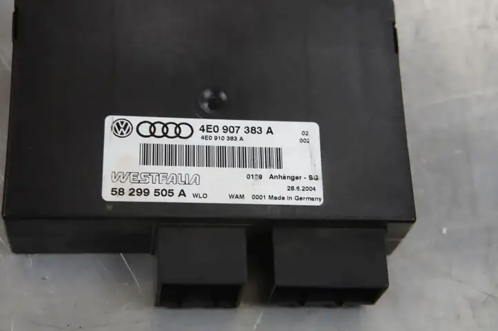 Audi A6 S6 C6 4F (2004 - 2008) 4E0907383A Блок управления фаркопом — фото 3