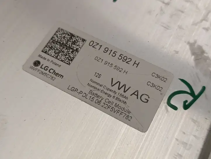 Volkswagen ID.3 (2019 - ) 0Z1915592H Модуль аккумуляторной батареи гибридного автомобиля / электромобиля — фото 6